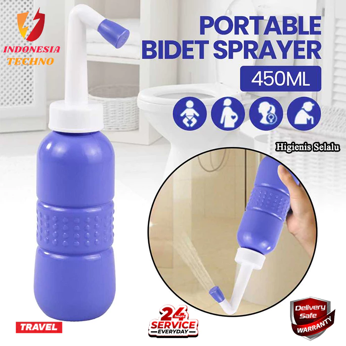 Portable Travel Bidet Sprayer 450ML Blue Bidet Sprayer | Portable Travel Portable Washing Tool 450ML Portable Bidet | Portable Bidet Travel