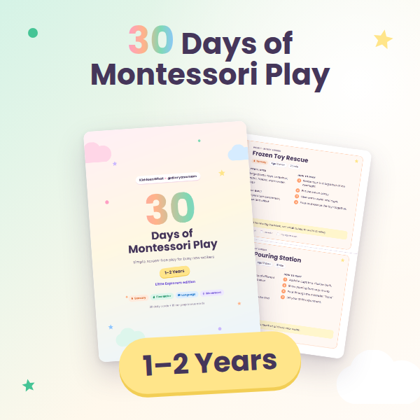 30 Days of Montessori Play: Little Explorers (1–2 Years)